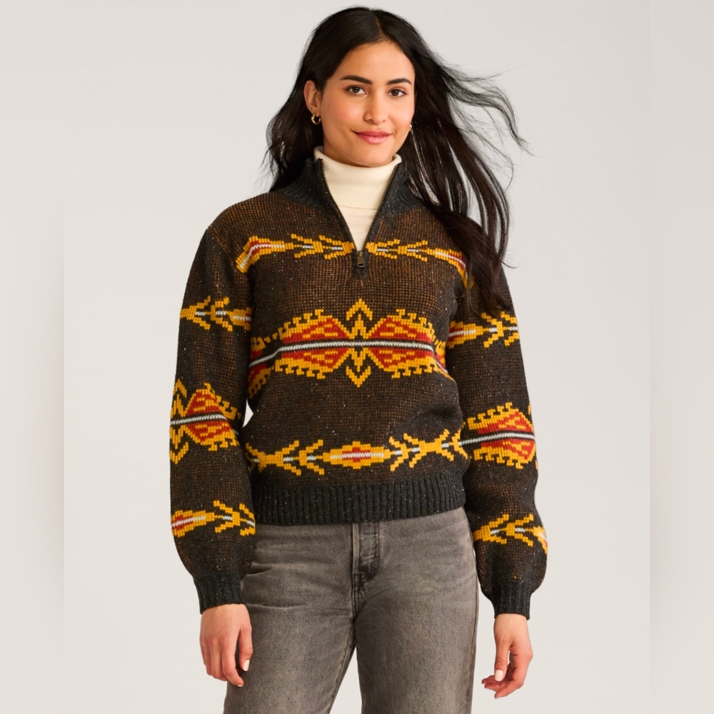 Pendleton Multicolor Geometric Turtleneck Sweater